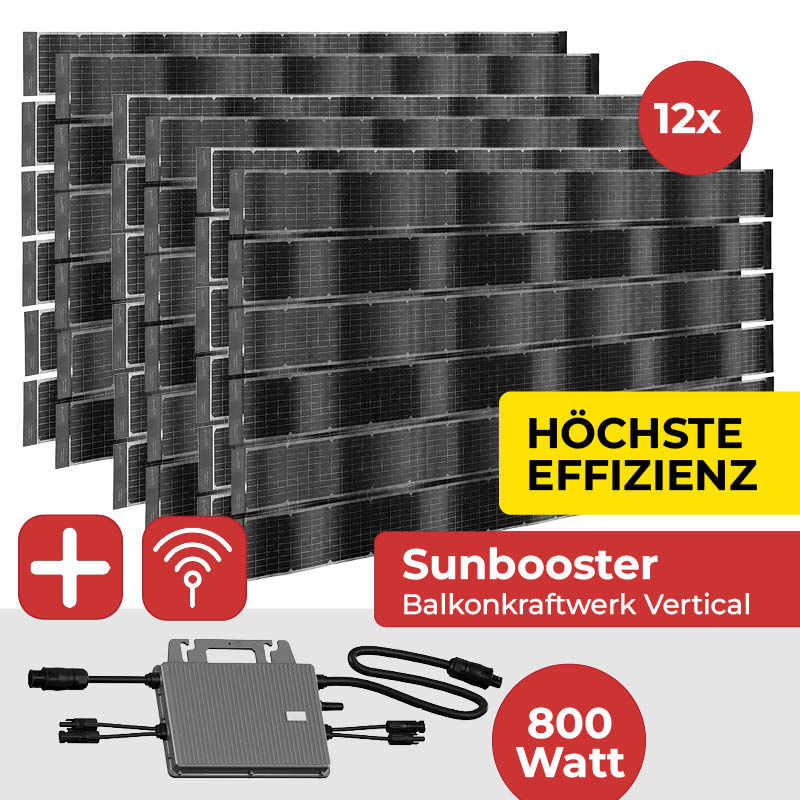 Balkonkraftwerk Sunbooster VERTICA 800 W