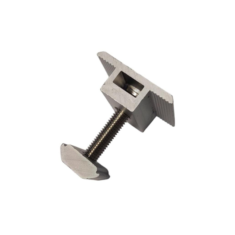 Mittelklemme Silber Mini 30mm