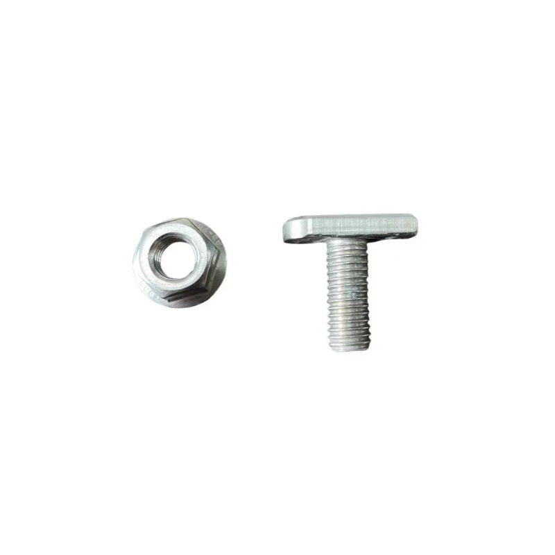 Hammerkopfschraube M10 x 17+ Sperrzahlmutter M10 für 40 x 40 Schiene