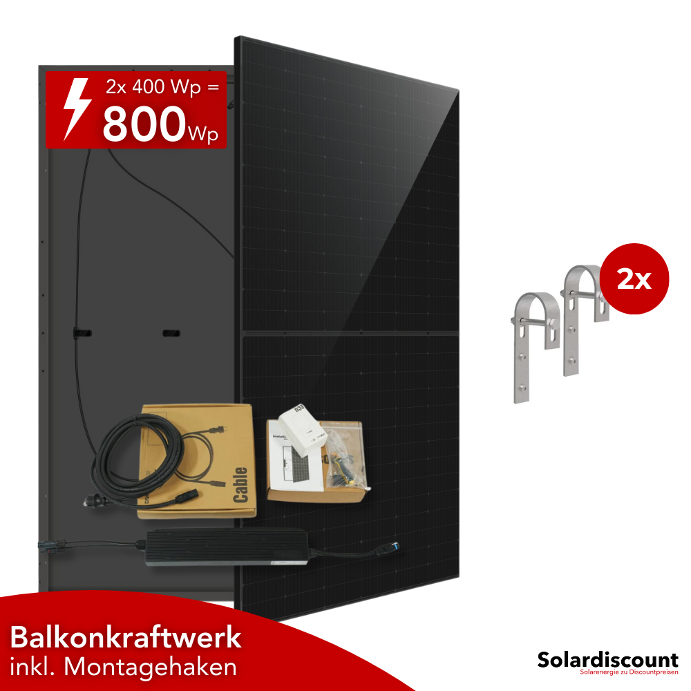 DAH Balkonkraftwerk Komplettset 800W