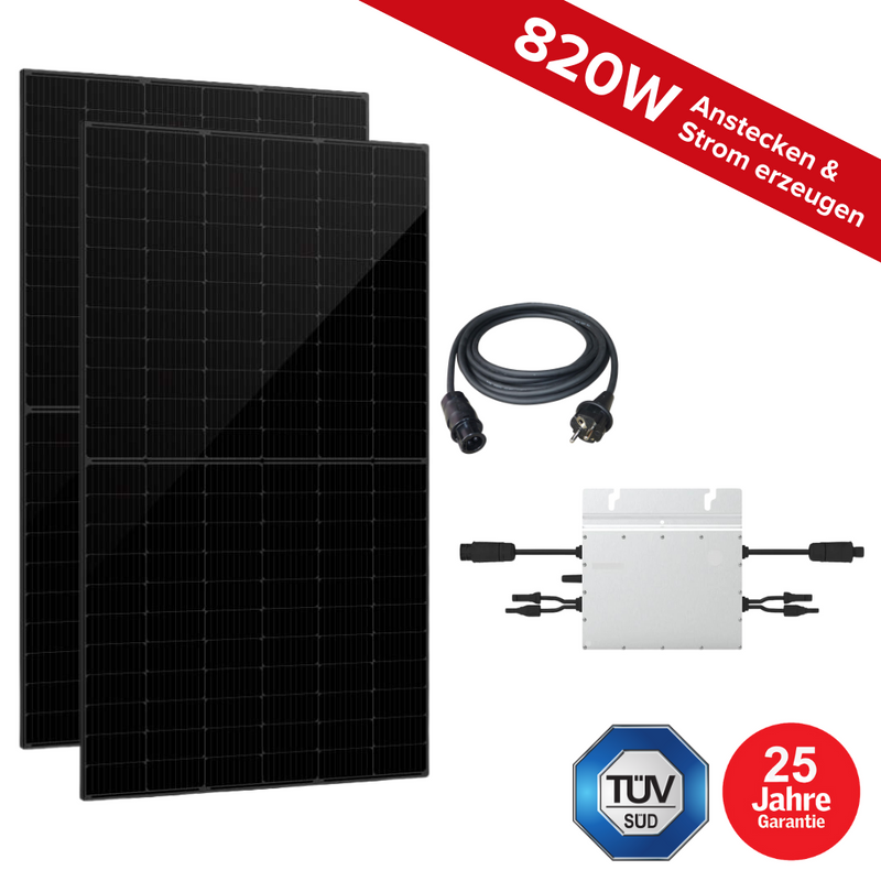 Photovoltaik Balkonkraftwerk 800W Full Screen