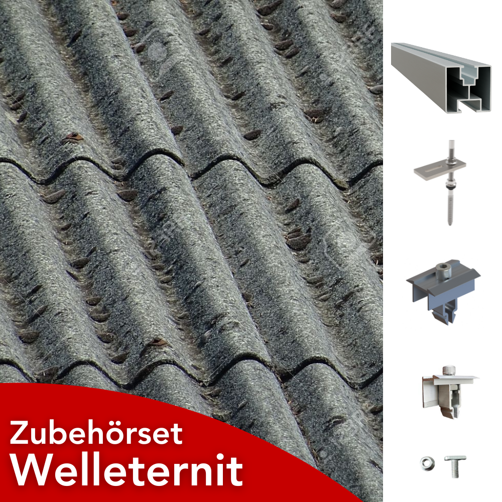 Zubehörset Montagematerial für Welleternit