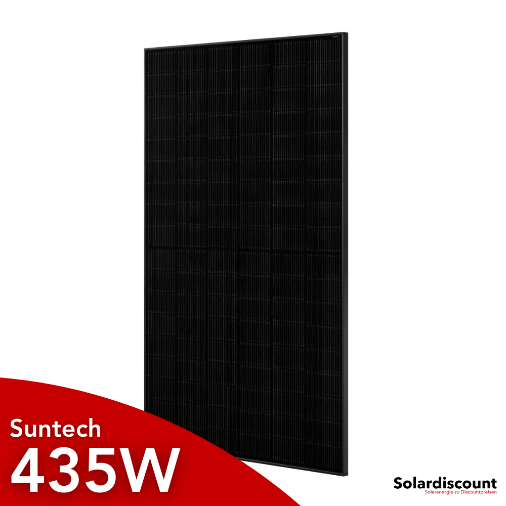 Suntech Solarmodul 435W Glas-Glas Full Black Bifacial