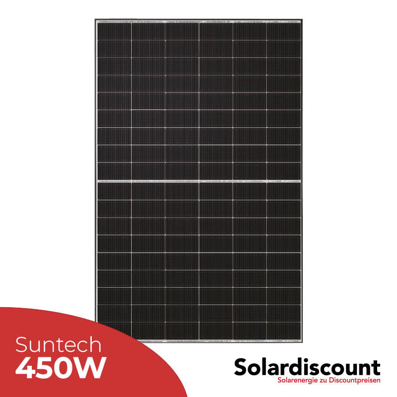 Solarmodul Suntech STP 450 W Glas-Glas/Bifazial -  Black Frame