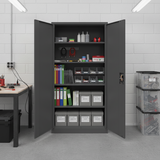 Stahlschrank XL Anthrazit 1950 x 900 x 450 cm